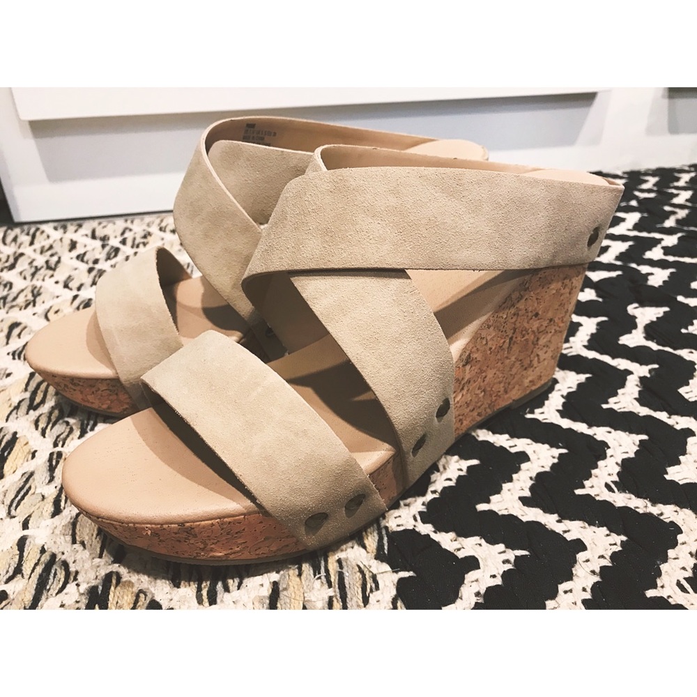 Just Fab Nude Wedges